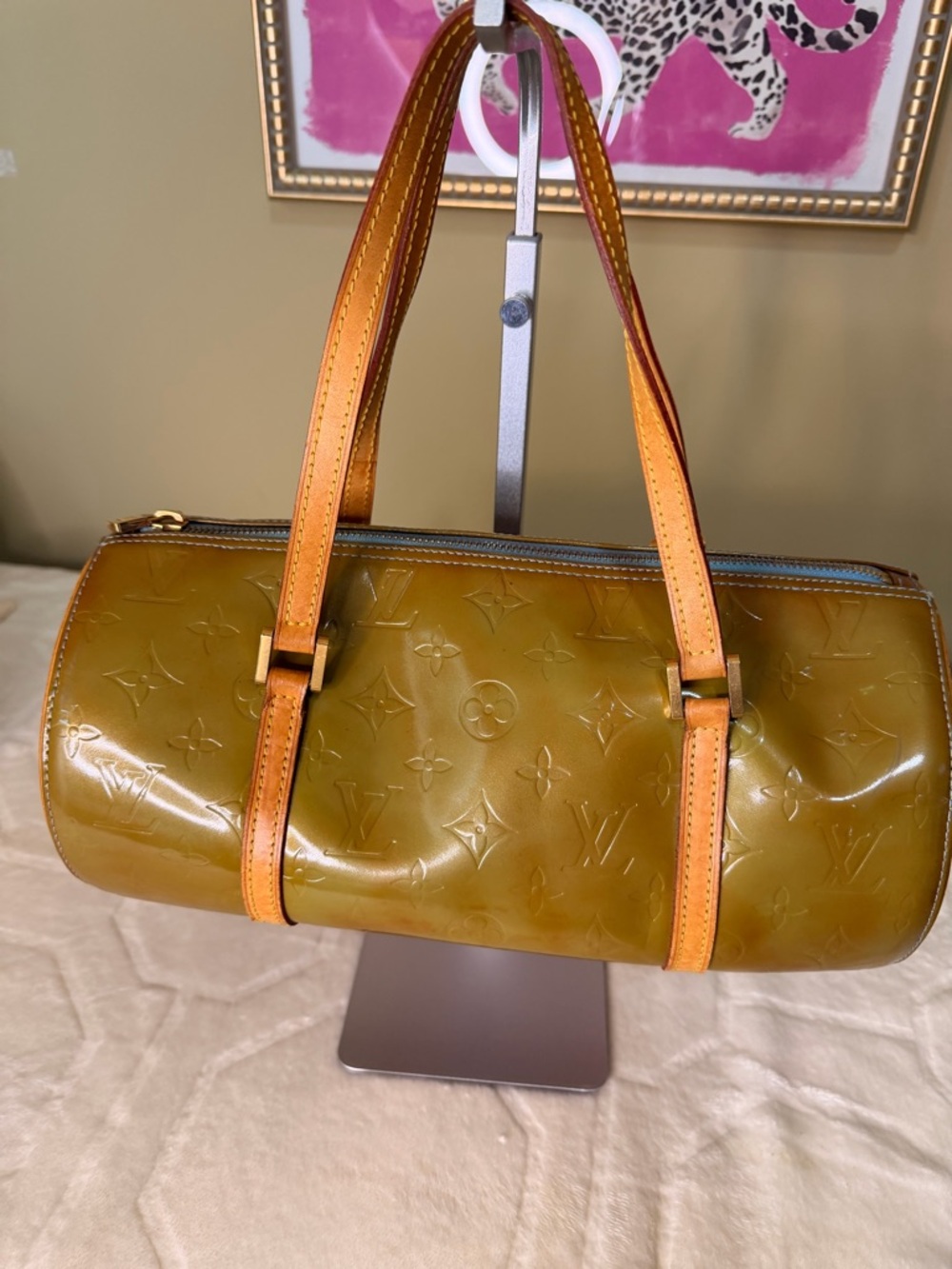Louis Vuitton Papillon 30 Bedford Green Monogram Vernis Bag - Picture 3 of 16